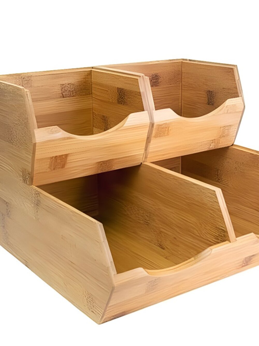 Bamboo Pantry Storage Bins – Potato & Onion Storage Bin for Pantry